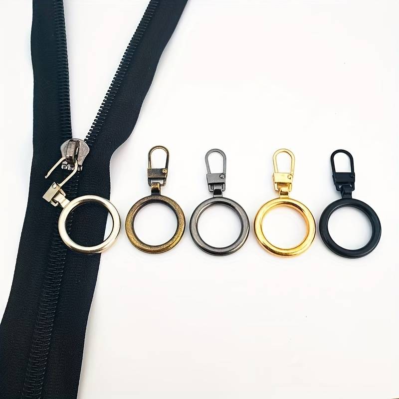Round Ring Style Zipper Slider Puller Instant Zipper Repair - Temu